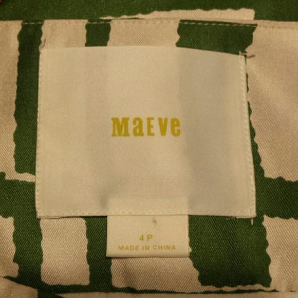 💙 Anthro Maeve silk shift dress broken block 💚 - Picture 4 of 6